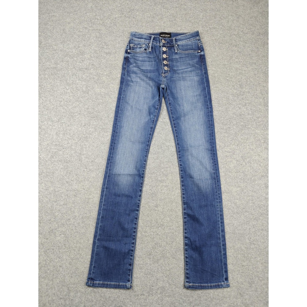 Black Orchid Gigi Jeans Womens 25 Blue High Rise Straight Denim Liquify‎ 25x31